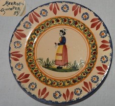 Faïence de QUIMPER - HENRIOT : Petite assiette 15.5 cm