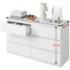 Commode HOMCOM 6 Tiroirs