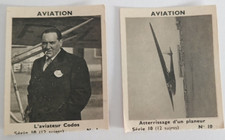 fin 1930' 1940 AVIATION série X image carte Joseph MILLIAT aviateur Paul CODOS
