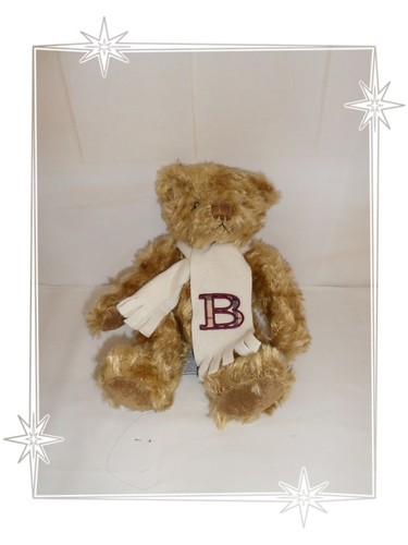 Peluche ours brun echarpe - brun,