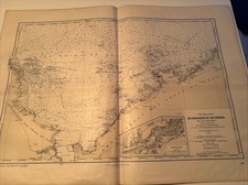 CARTE MARINE Plastifiée Rare