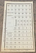 Ticket de Rationnement Seconde