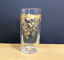 verre en cristal doré à l'or