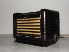 tsf valve art deco radio philips bf 281 u vintage old tube lamp antique bakelite