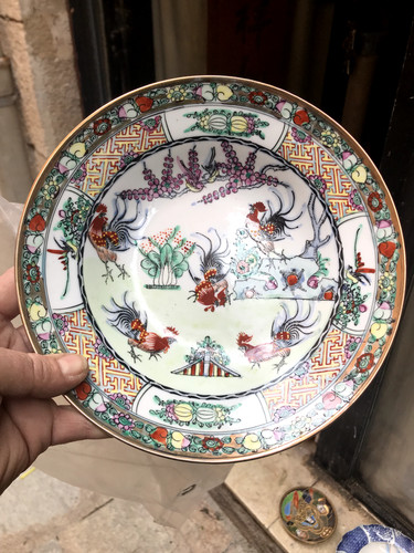 Ancienne assiette chinoise - ancienne,