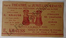 Publicité ancienne jumelles - publicité,