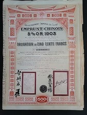 Emprumut Chinois  5% OR 1903