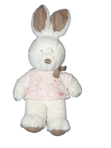 Doudou peluche lapin blanc - doudou,