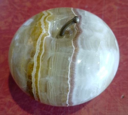 Presse papier pomme marbre - presse, en