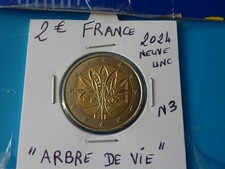 2 EURO FRANCE 2024  " ARBRE DE VIE " - Neuve unc -  Ref. N 3   ( 3 photos )