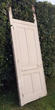 Porte 81.2x212 et cadre, bâti de communication ancienne bois old door and frame
