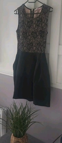 Robe choklate noire beige - 38,