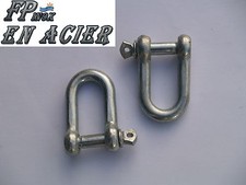 Manille Droite Acier M10 Libre ( Lot de 2 )  Ref A04810X2