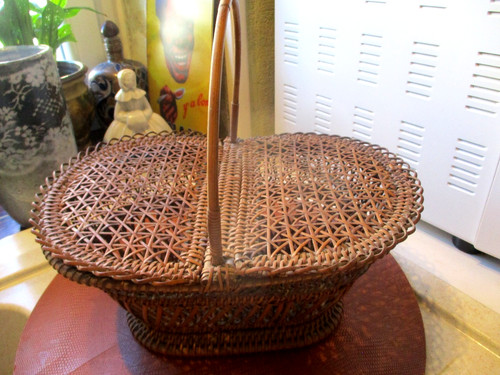 Splendide panier ancien tres - panier,