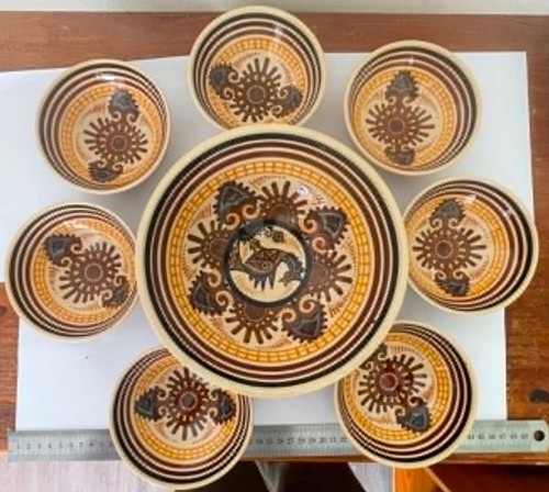 Lot anciens bols et - et, plat