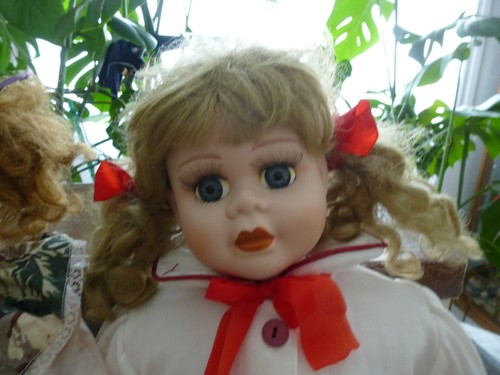Grande poupée porcelaine - poupée, de