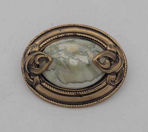 Broche vintage dorée - vintage, style