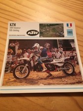 KTM 1000 Bimoteur Hill Climbing proto 1991 Carte moto Collection Atlas Autriche