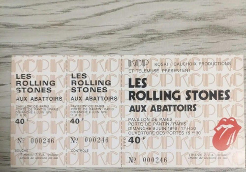 Billet concert the rolling - de,