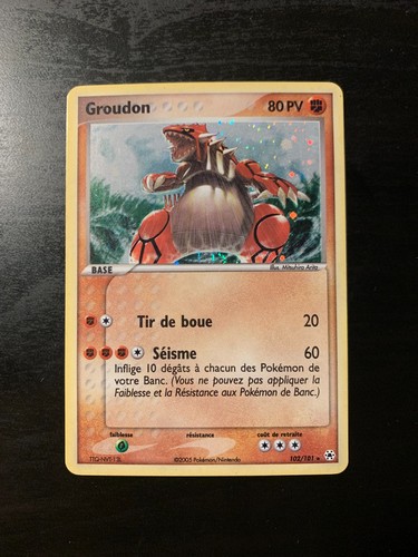 Carte pokémon groudon - carte,