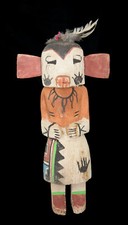 Ancienne Poupée style Hopi Talavai-i- Kachina amérindienne 29 cm # 40 of7