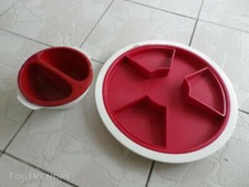 tupperware fondu chocolat avec plateaux de reception apero allegra rouge