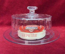 BACCARAT HARCOURT CHEESE BOARD DOMETRAY COVERED PLATEAU CLOCHE A FROMAGE CRISTAL