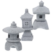 3 Pcs Lanterne De Pierre