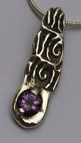 Pendentif améthyste sur - pendentif,