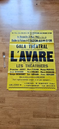 Affiche gala théatral avare - affiche,