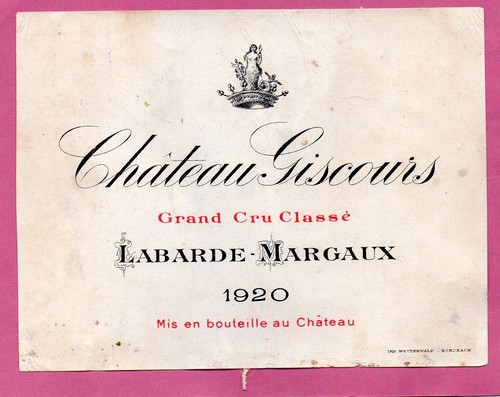 Margaux 3eme gcc etiquette - margaux,
