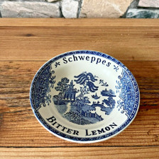 joli vide poche /coupelle / cendrier publicitaire SCHWEPPES faïence GIEN déco ++