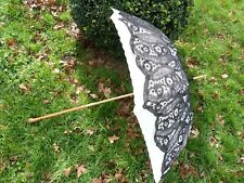 OMBRELLE ANCIENNE DENTELLE ACCESSOIRE DE MODE 19EME SIECLE