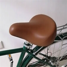 Selle de Vélo Rétro Marron Souple Large Matelassé Ressort Vélo Siège Universel