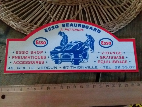 Ancien autocollant garage esso - ancien,