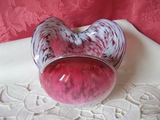 VASE BOULE VERRE DE CLICHY COL