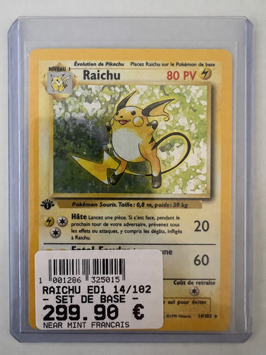 Carte pokemon raichu 102 - raichu, 14/102