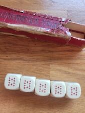 Jeu de dés vintage - Poker d'as publicitaire Cognac Courvoisier (années 50)