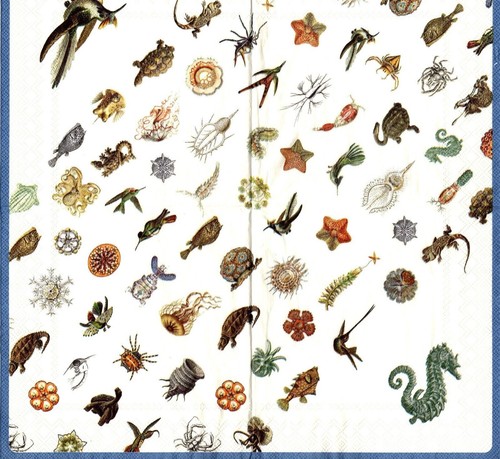Serviettes papier poissons - en,