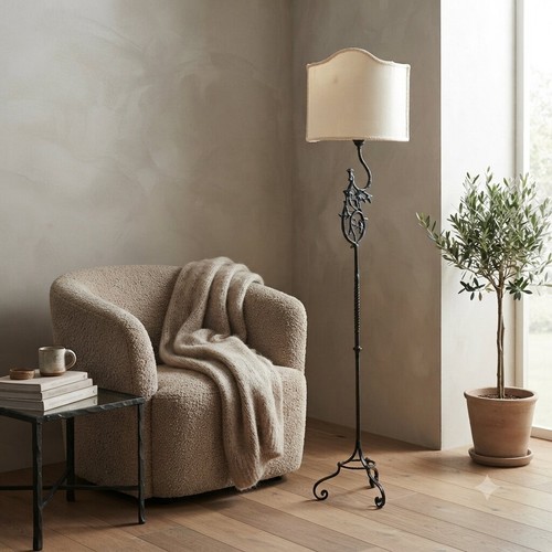 Lampadaire vintage fer - vintage, forgé