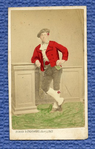 Cdv portrait costume d un - portrait, en