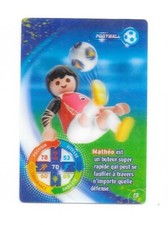 Carte Playmobil - 2021 - N°013 - Mathéo - Football (Hologramme)
