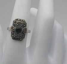Bague art déco argent - bague,