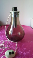 ANCIEN PIED DE LAMPE VERRE