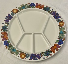 ASSIETTE A COMPARTIMENTS FONDUE EN PORCELAINE VILLEROY ET BOCH SERVICE ACAPULCO