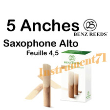 5 ANCHES POUR SAXO ALTO FEUILLE 4.5 