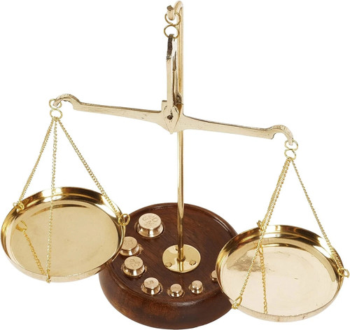 Balance poids ancienne en - balance,