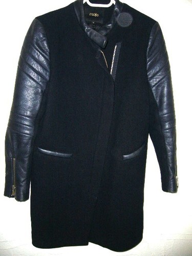 Manteau maje cuir - noir, et