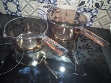 CASSEROLES VISION CORNING LOT DE 2 - VERRE 1L5 ET 2L5