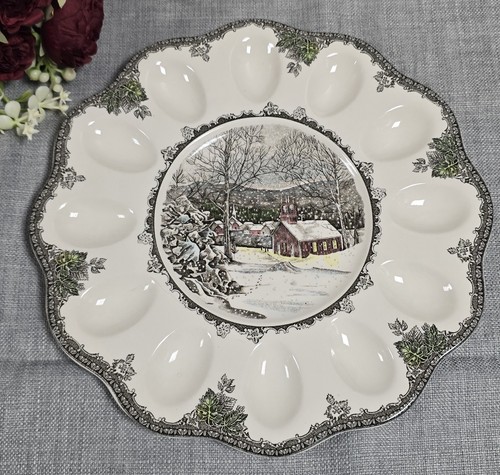 Plat oeufs johnson brothers - plat,